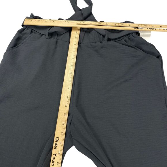 SO Paperbag Taper Pants Size Women's L Out Of Office Charcoal Price $44 - Picture 7 of 16